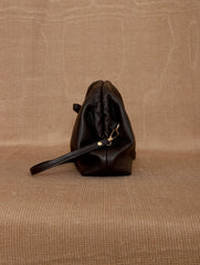 TAN LAD  Slouch Clutch with Sling - Cherry
