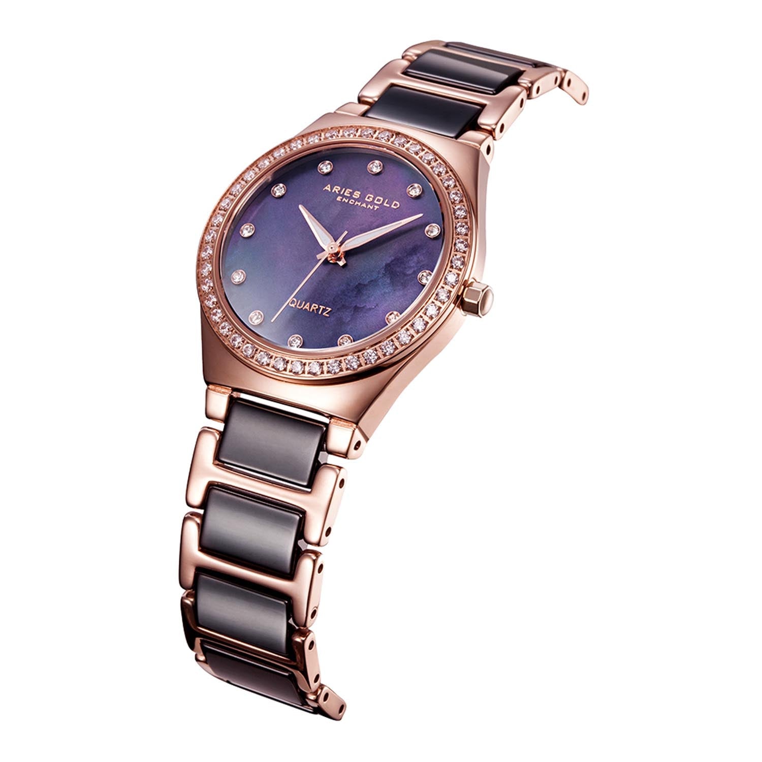 Aries Gold Diva Quartz Women's Watch - L 5014Z RG-BKMOP