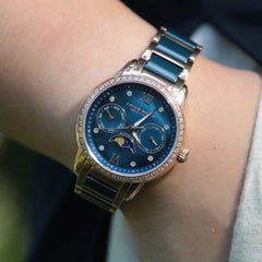 Aries Gold Luna  Moonphase Women's Watch -  L 58010L RG-BUMP