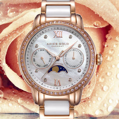 Aries Gold Luna Quartz Women's Watch - L 58010L RG-MP
