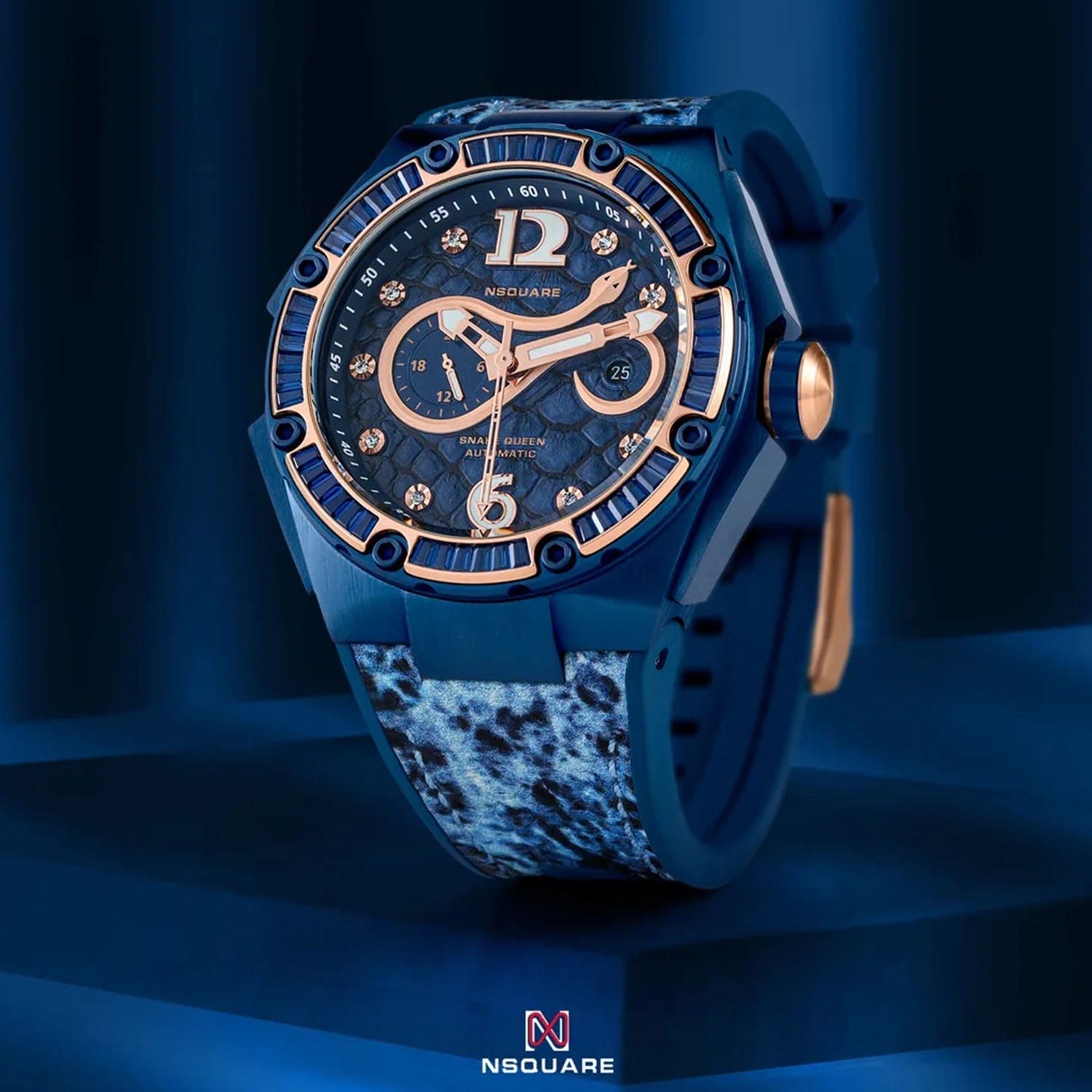 NSQUARE Snakequeen Automatic Swarovski Crystal Women's Watch - L0471-N11.10