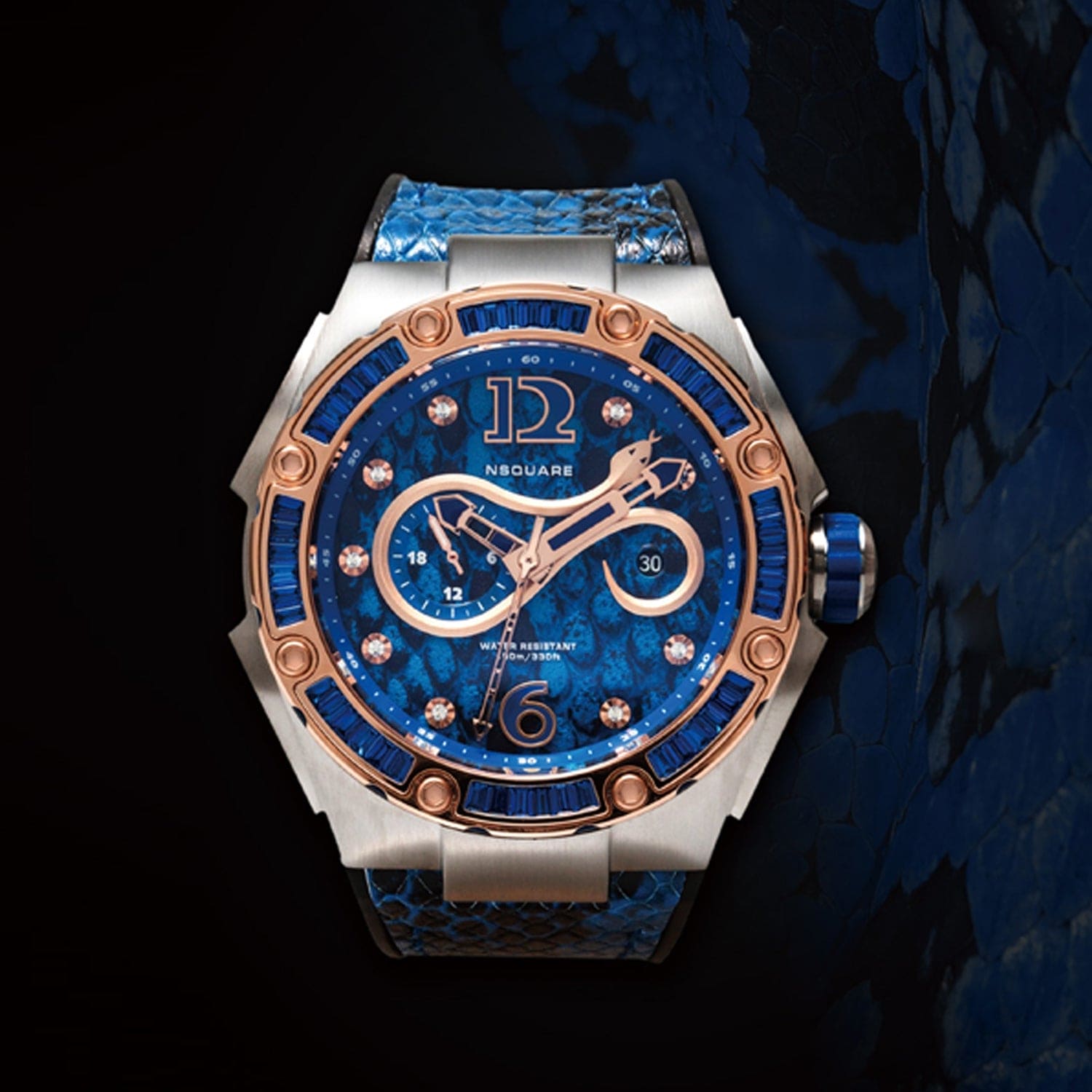 NSQUARE Snakequeen Automatic Swarovski Crystal Women's Watch - L0471-N11.4