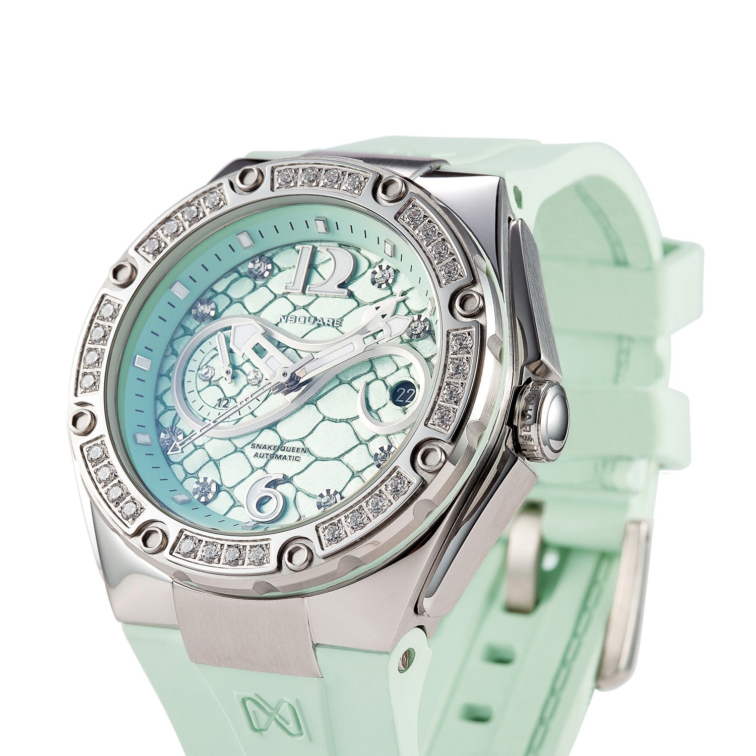 NSQUARE Snakequeen 39 mm Automatic Swarovski Crystal Women's Watch - L0472-N48.1