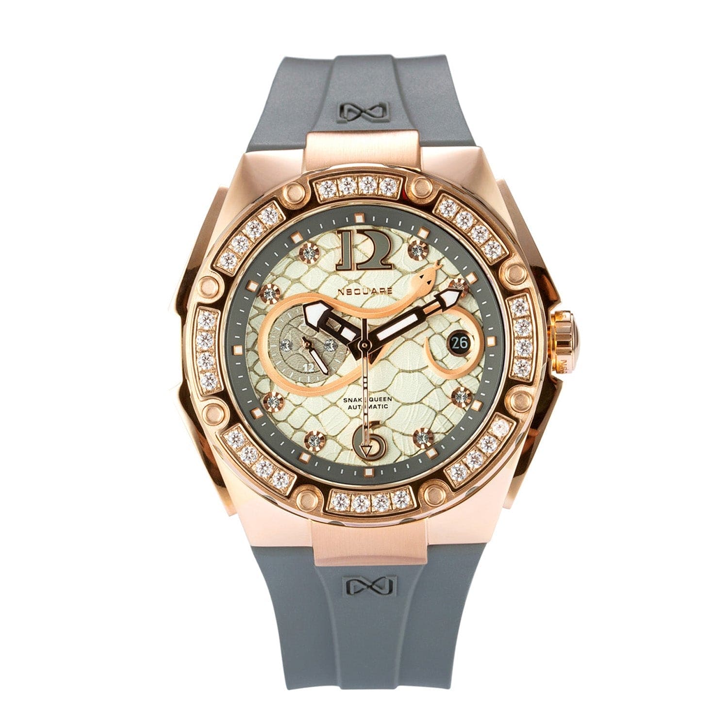 NSQUARE Snakequeen 39 mm Automatic Swarovski Crystal Women's Watch - L0472-N48.2