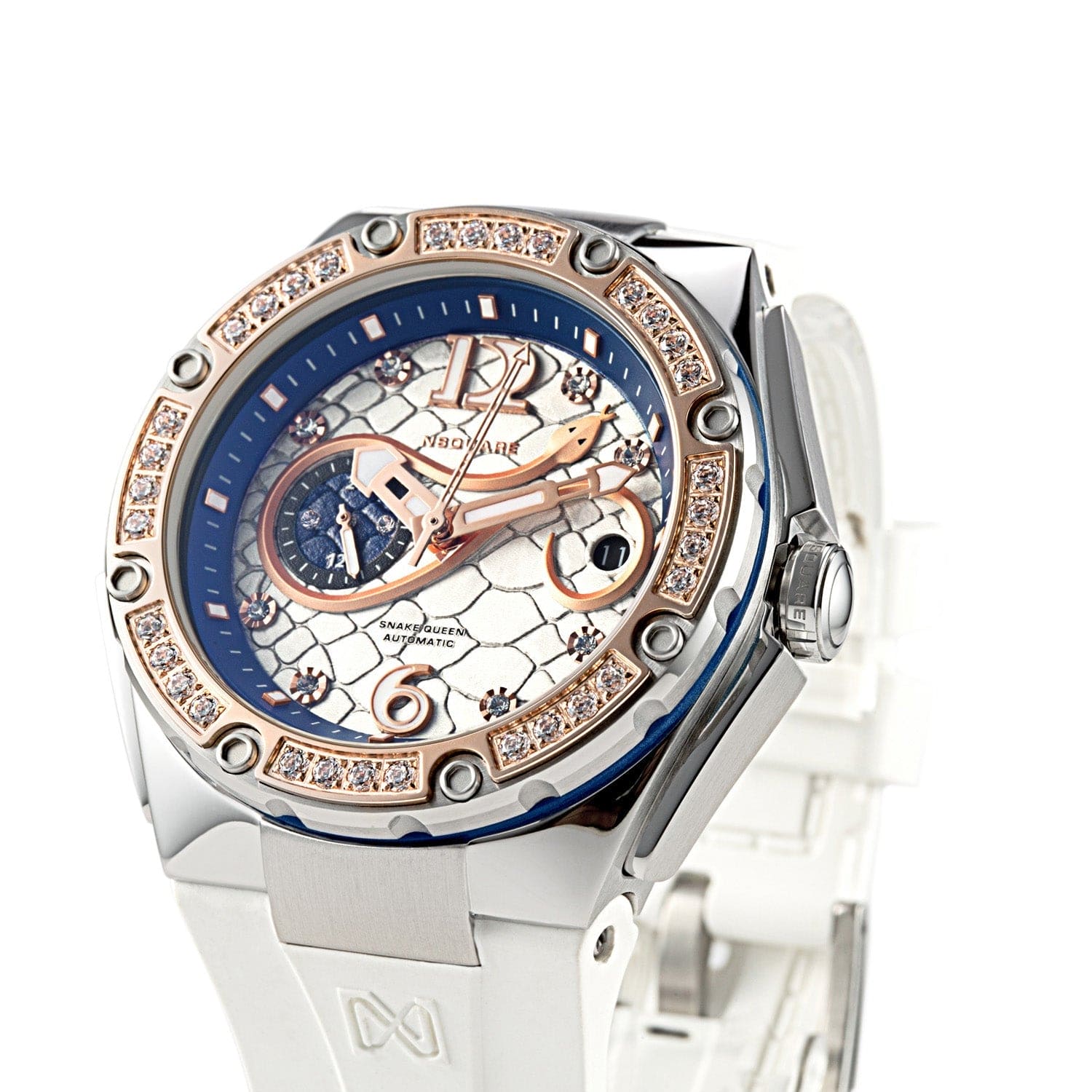 NSQUARE Snakequeen 39 mm Automatic Swarovski Crystal Women's Watch - L0472-N48.3