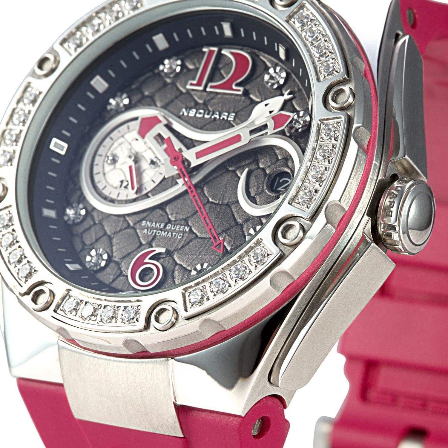 NSQUARE Snakequeen 39 mm Automatic Swarovski Crystal Women's Watch - L0472-N48.5