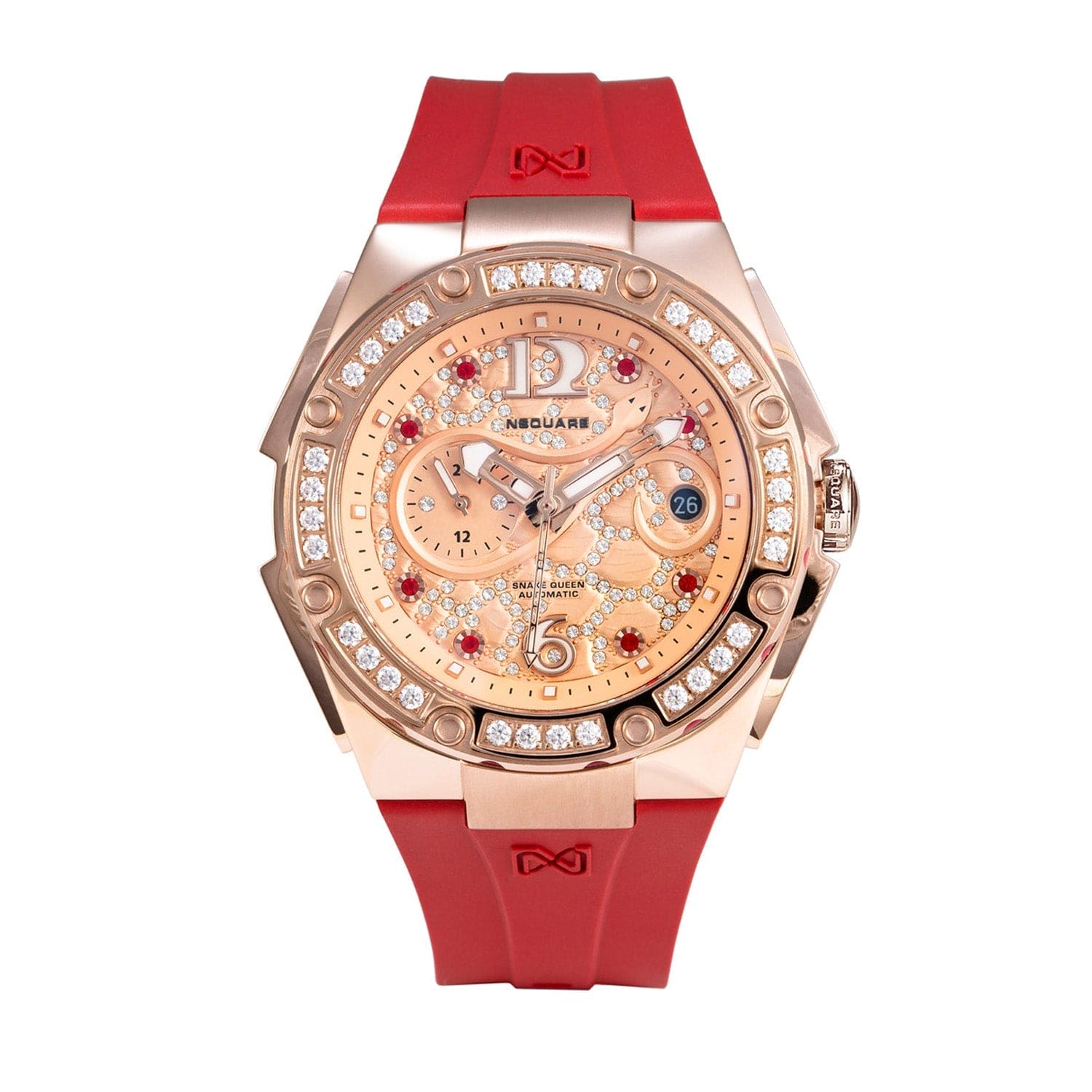 NSQUARE Snakequeen 39 mm Automatic Swarovski Crystal Women's Watch - L0472-N48.6