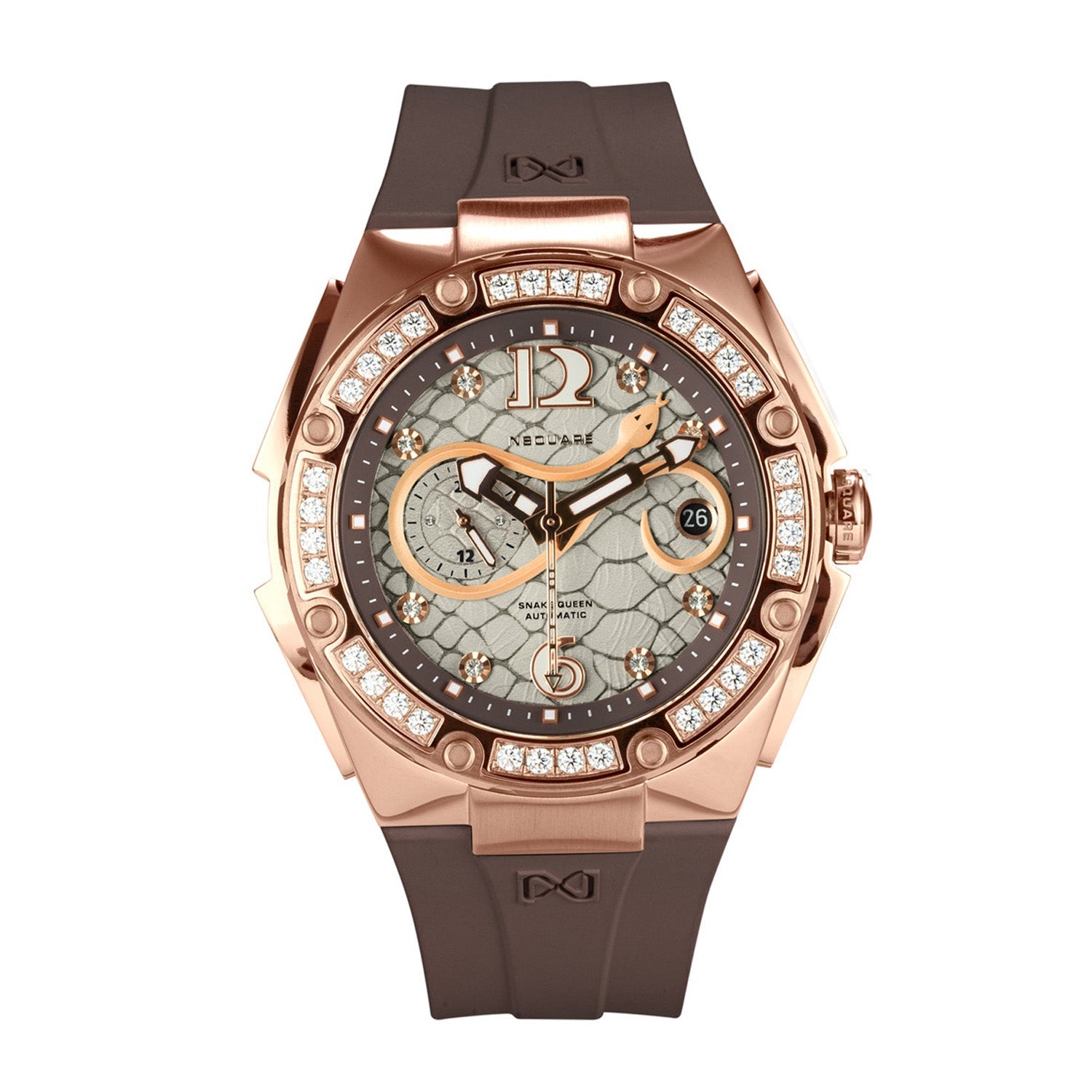 NSQUARE Snakequeen 39 mm Automatic Swarovski Crystal Women's Watch - L0472-N48.8