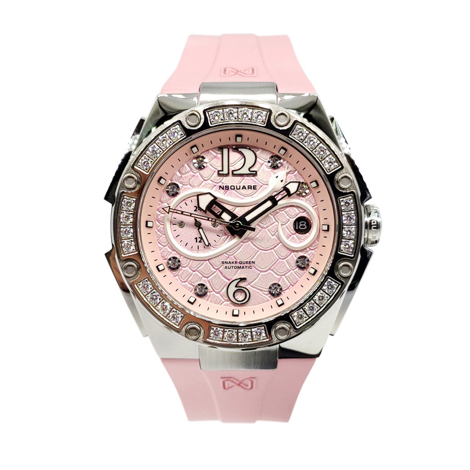 NSQUARE Snakequeen 39 mm Automatic Swarovski Crystal Women's Watch - L0472-N48.9