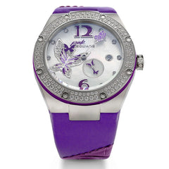 NSQUARE Pink Gracefully Swarovski crystal Automatic Women's Watch - L0519-NP01.1