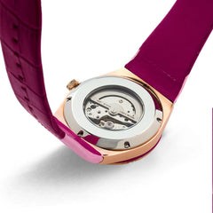 NSQUARE Pink Gracefully Swarovski crystal Automatic Women's Watch - L0519-NP01.3