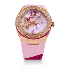 NSQUARE Pink Gracefully Swarovski crystal Automatic Women's Watch - L0519-NP01.3