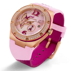 NSQUARE Pink Gracefully Swarovski crystal Automatic Women's Watch - L0519-NP01.3