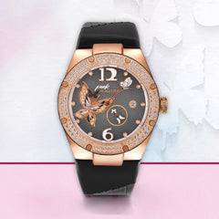 NSQUARE Pink Gracefully Swarovski crystal Automatic Women's Watch - L0519-NP01.5