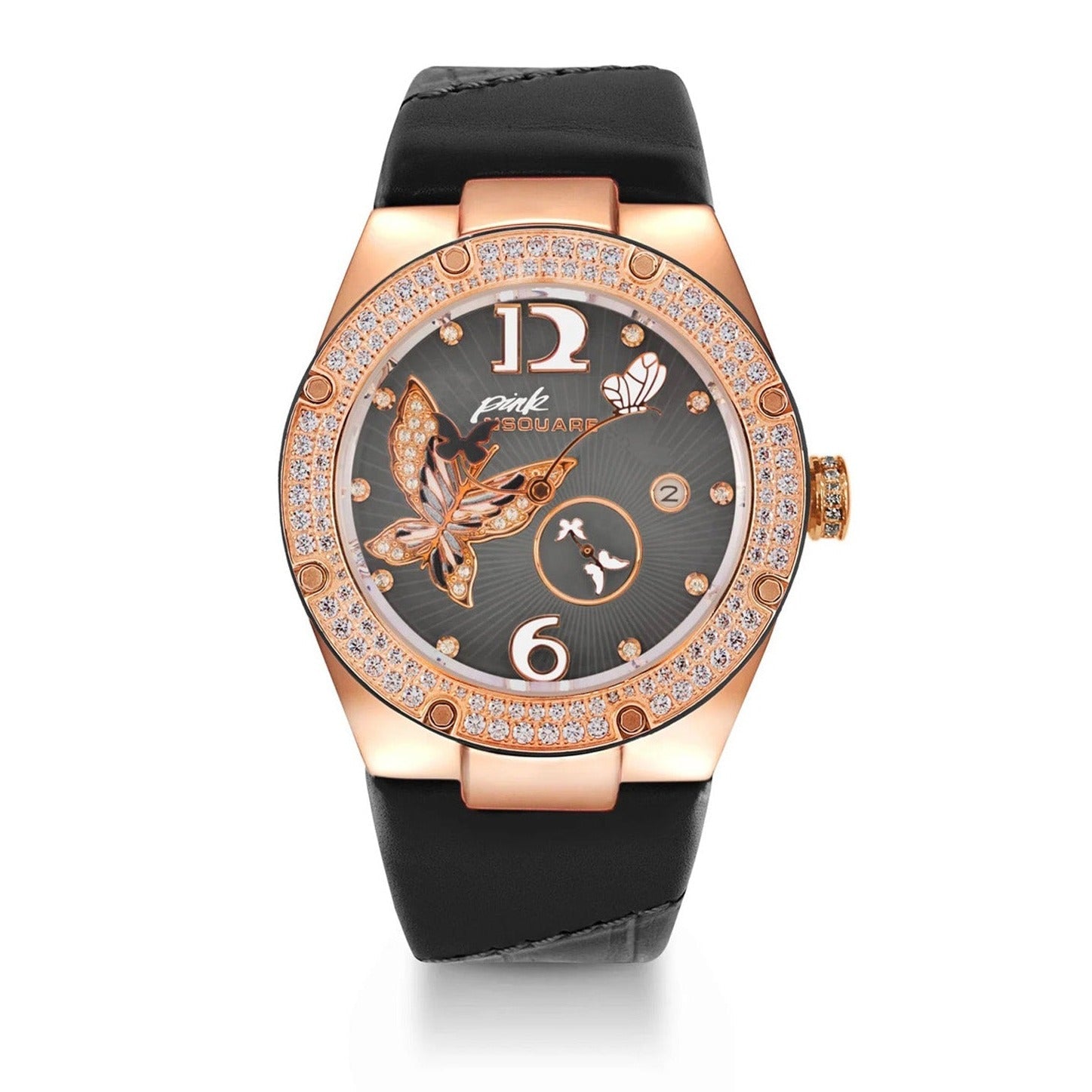 NSQUARE Pink Gracefully Swarovski crystal Automatic Women's Watch - L0519-NP01.5