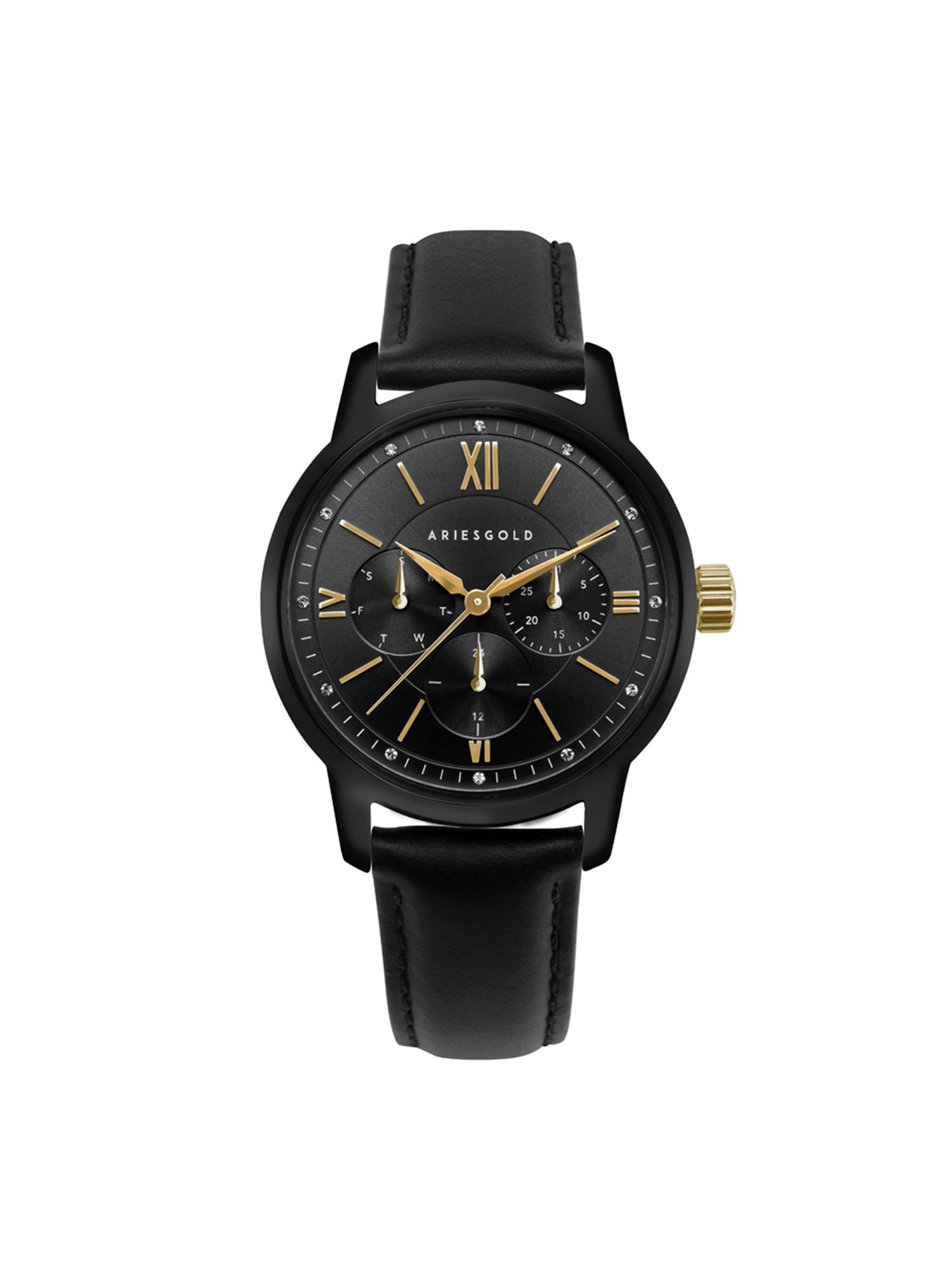 Aries Gold Eternal Multifunction Women's Watch -  L 1028 BKG-BKG