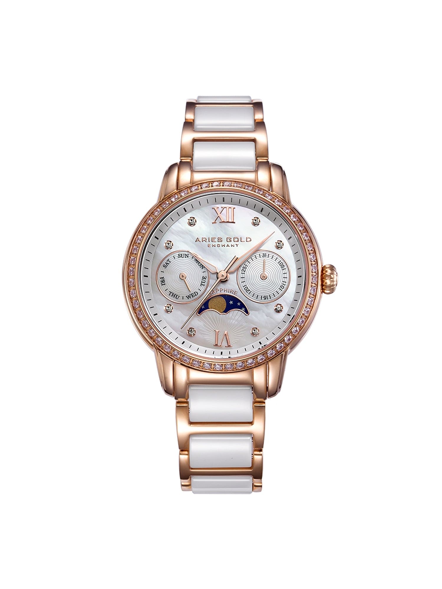 Aries Gold Luna Quartz Women's Watch - L 58010L RG-MP