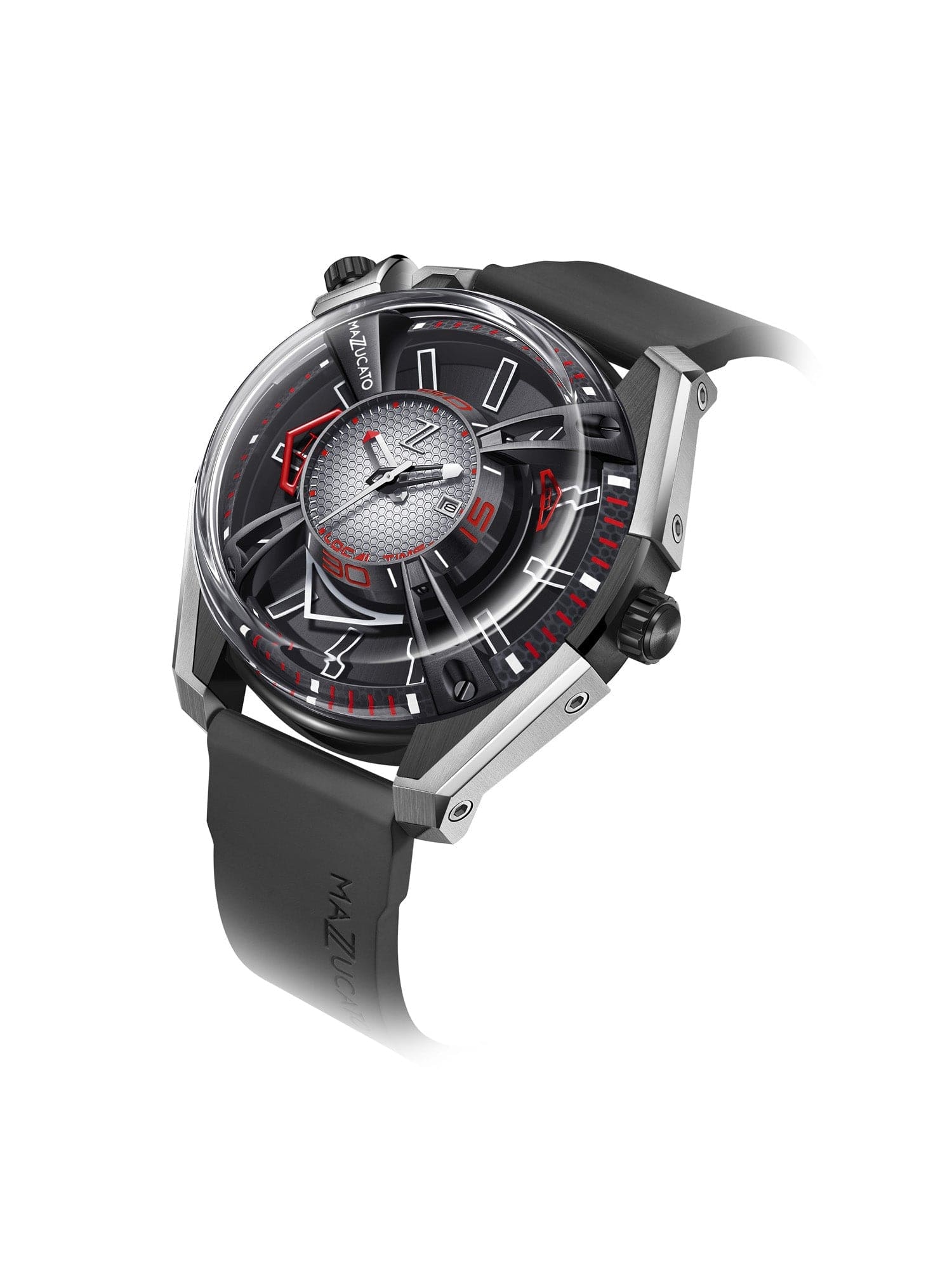 Mazzucato RIM LAX Dual Time Automatic Men's Watch - LAX01-BK