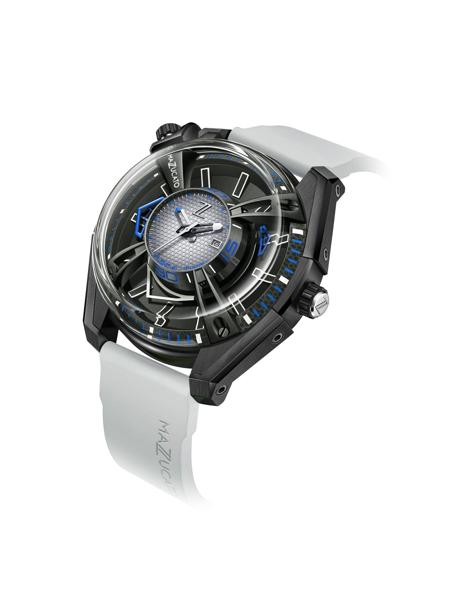 Mazzucato RIM LAX Dual Time Automatic Men's Watch - LAX03-GY