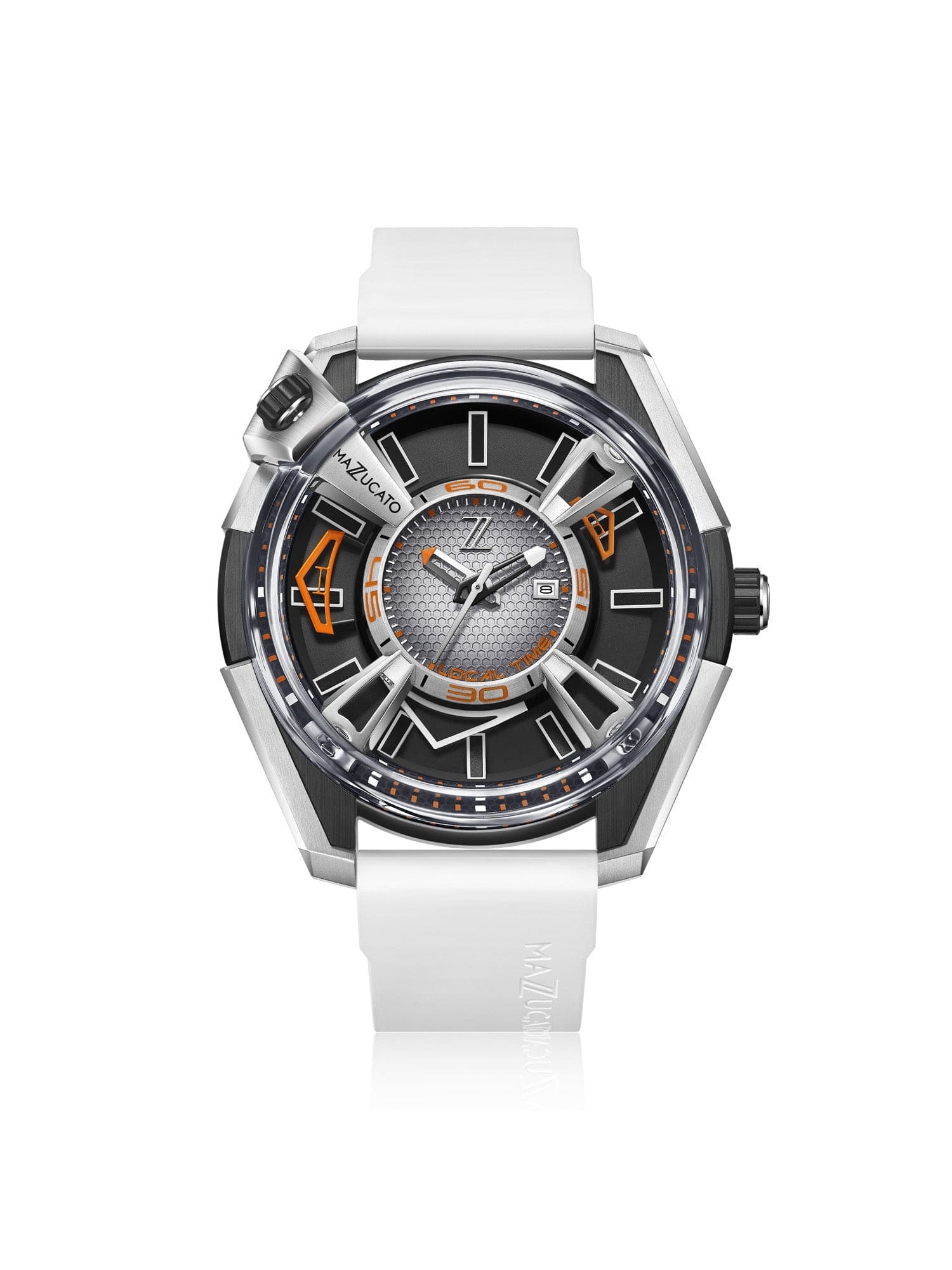 Mazzucato RIM LAX Dual Time Automatic Men's Watch - LAX04-WH