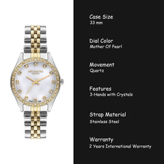Lee Cooper Analog MOP Women's Watch - LC07818.220