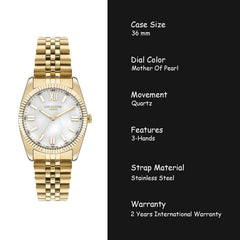 Lee Cooper Analog MOP Women's Watch - LC07824.120