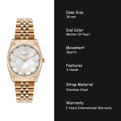 Lee Cooper Analog MOP Women's Watch - LC07824.420