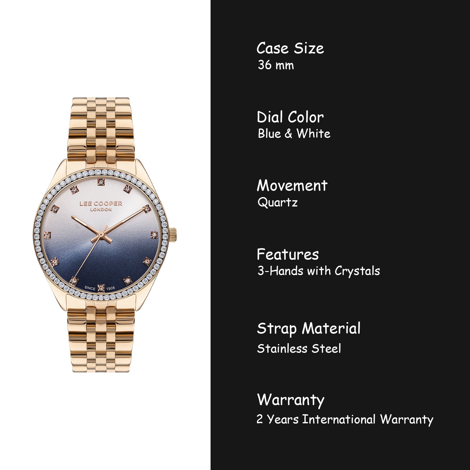 Lee Cooper Analog Women's Watch - LC07831.490