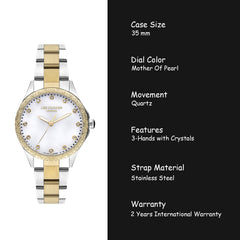 Lee Cooper Analog MOP Women's Watch - LC07840.220
