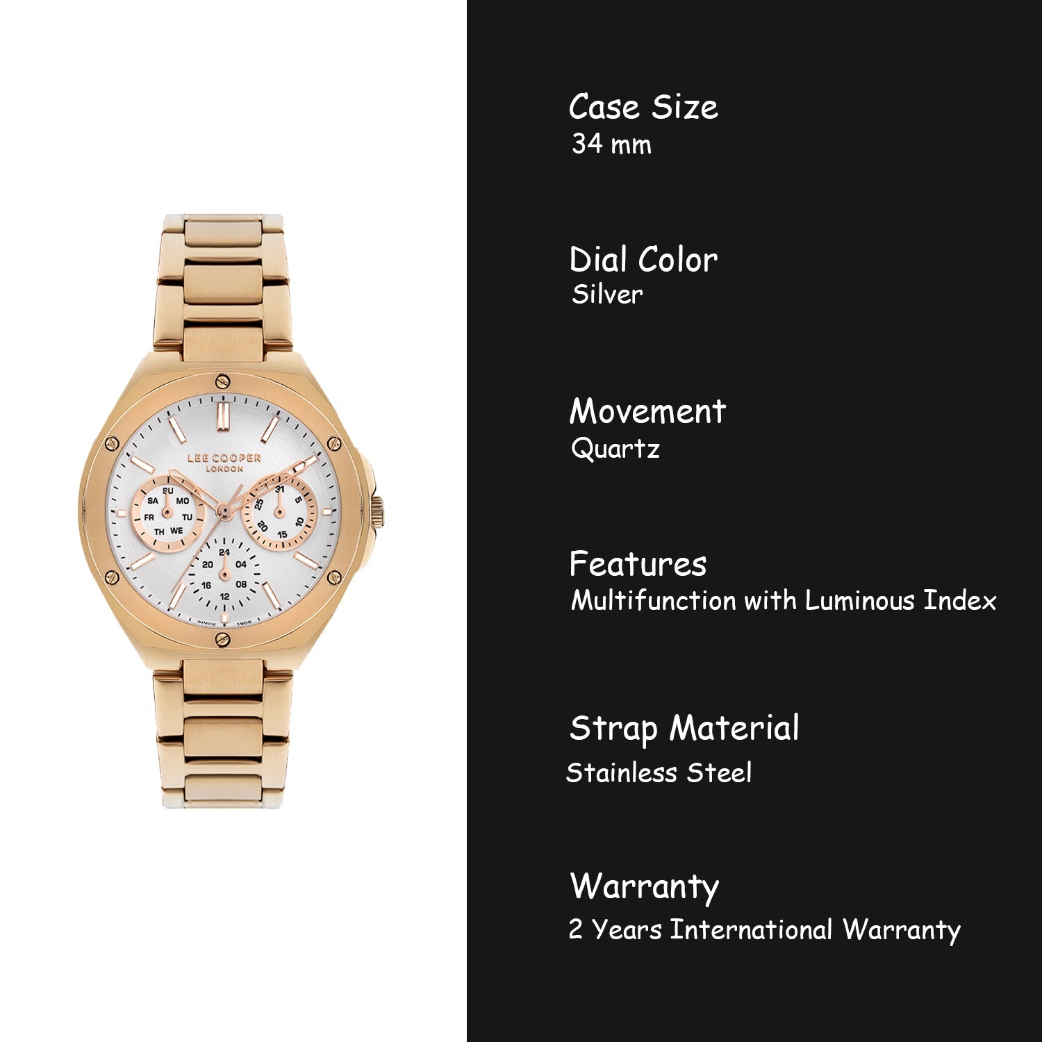 Lee Cooper Multifunction Women's Watch - LC07844.430