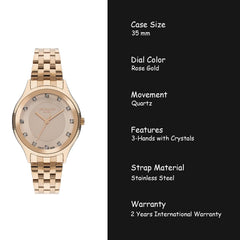 Lee Cooper Analog Rose Women's Watch - LC07867.410