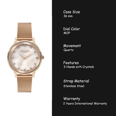 Lee Cooper Analog Rose Women's Watch - LC07875.410
