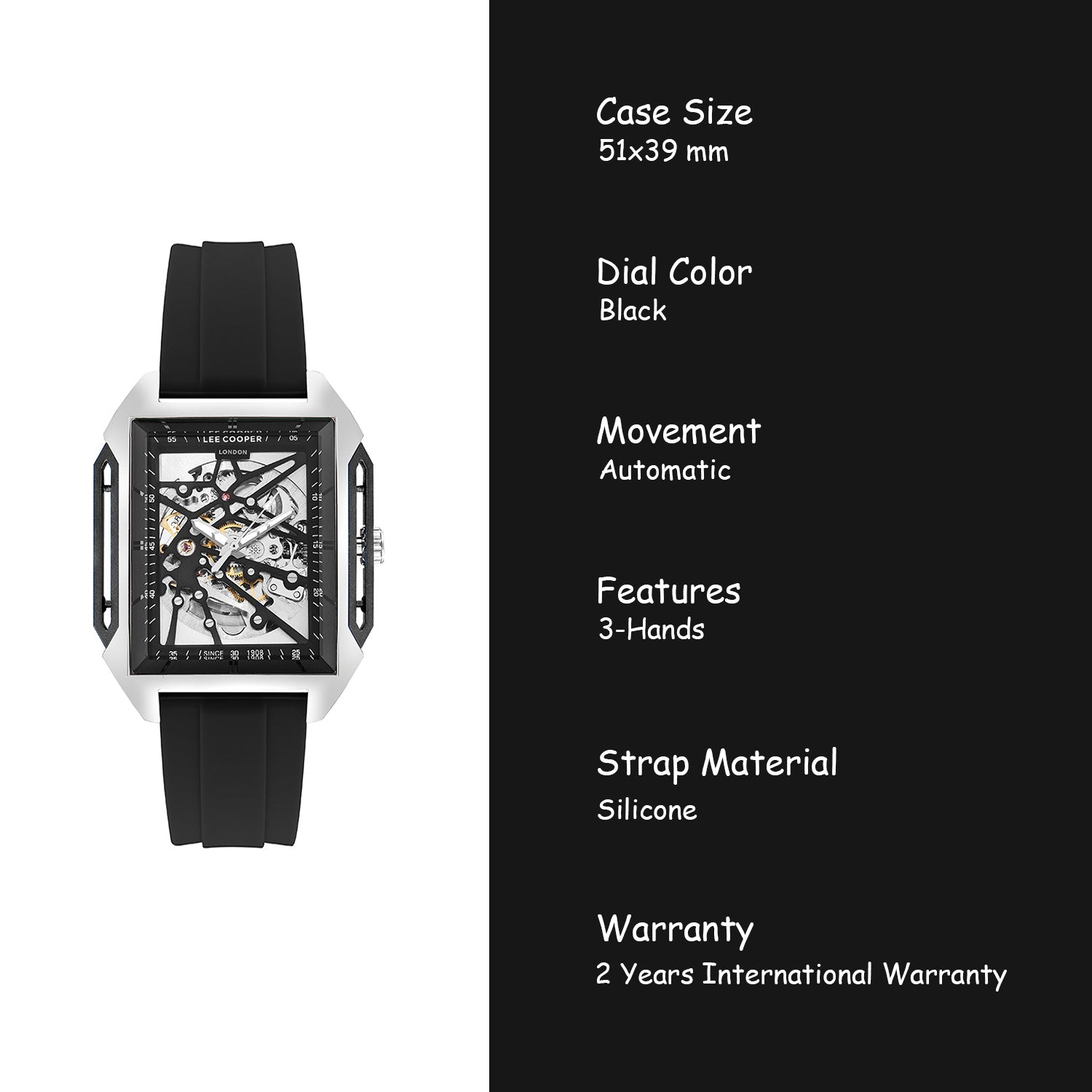 Lee Cooper Automatic Skeleton Men's Watch - LC07900.351