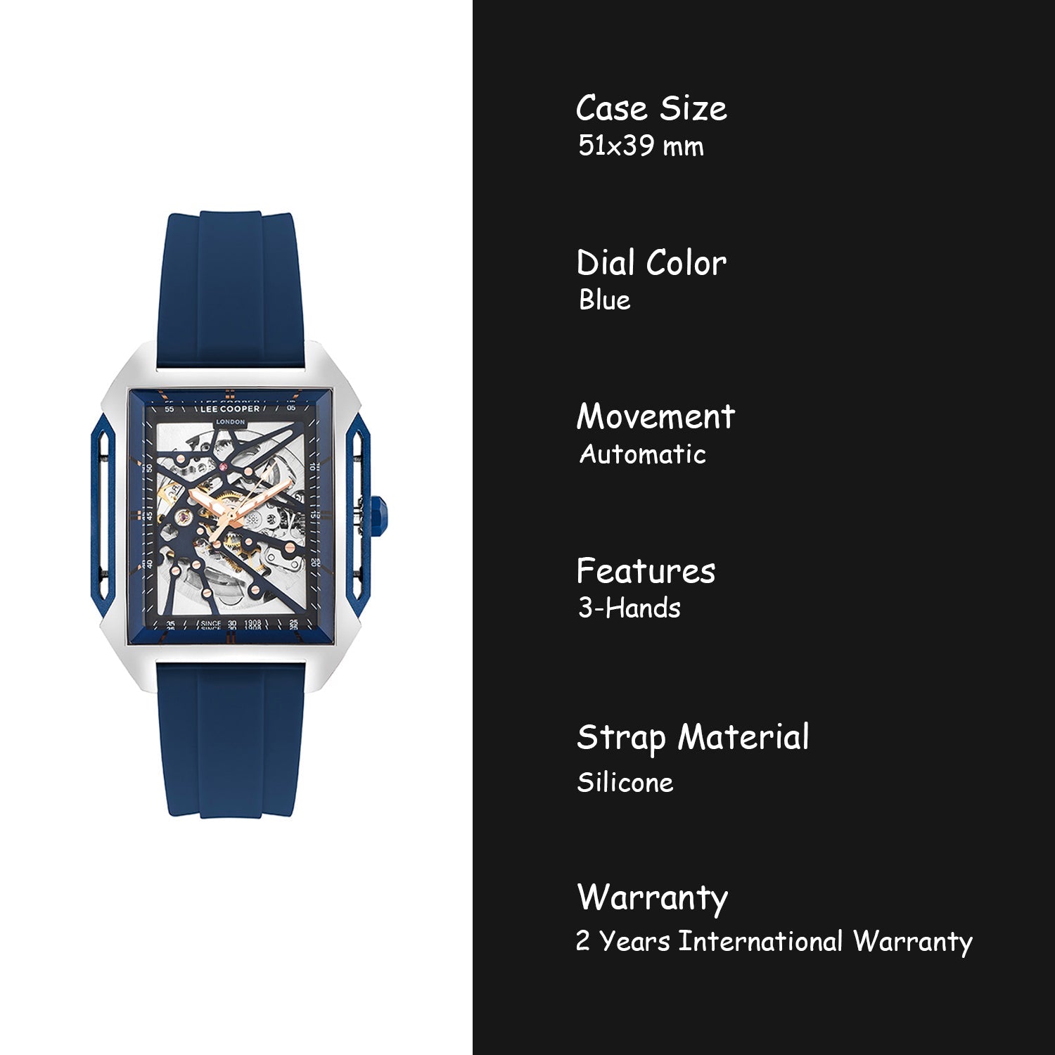 Lee Cooper Automatic Skeleton Men's Watch - LC07900.359