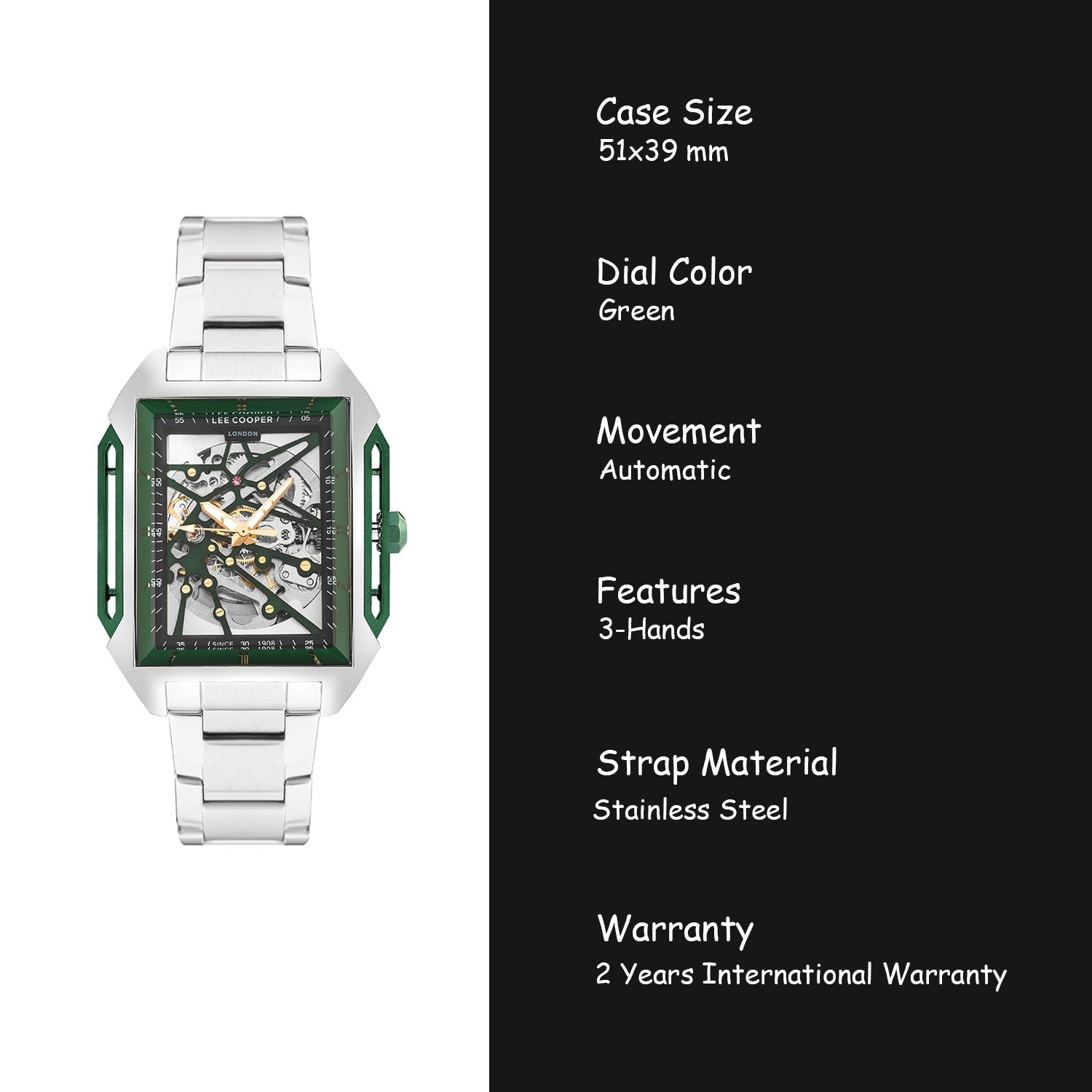 Lee Cooper Automatic Skeleton Men's Watch - LC07901.370