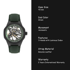 Lee Cooper Automatic Skeleton Men's Watch - LC07904.077