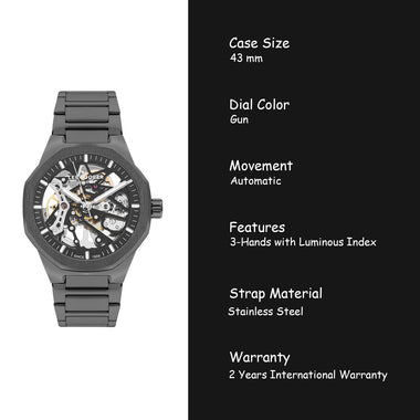 Lee Cooper Automatic Skeleton Men's Watch - LC07905.060