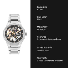 Lee Cooper Automatic Skeleton Men's Watch - LC07905.360