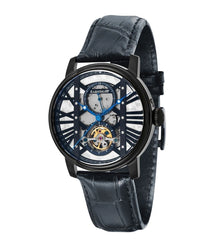 EARNSHAW WESTMINSTER Mechanical Automatic Black Round Dial Men's Watch- ES-8095-05