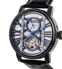 EARNSHAW WESTMINSTER Mechanical Automatic Black Round Dial Men's Watch- ES-8095-05