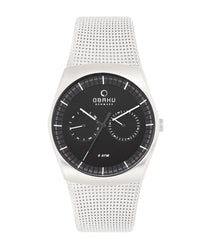 Obaku Jord Onyxx Multifunction Brown Round Dial Men's Watch -  V176GMCBMC
