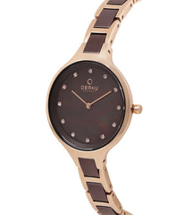 Obaku Iris 
Coffee  Analouge Brown Round Dial Women's Watch -  V218LXVNSN