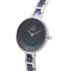 Obaku Vind Bluesteel Analouge  Blue
Mop Round Dial Women's Watch -  V183LXCLSA