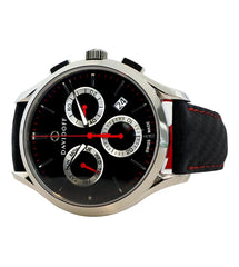 DAVIDOFF SWISS MADE Essential No.1 Chronograph Black Round Dial Men's Watch- 23046