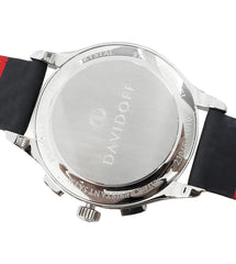 DAVIDOFF SWISS MADE Essential No.1 Chronograph Black Round Dial Men's Watch- 23046