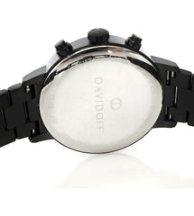 DAVIDOFF SWISS MADE Essential No.2 Chronograph Black Round Dial Men's Watch- 23152