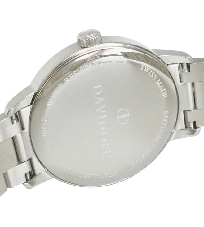 DAVIDOFF SWISS MADE Essential No.2 Quartz Blue Round Dial Men's Watch- 23040