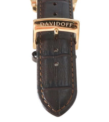 DAVIDOFF SWISS MADE Essential No.1 Chronograph Brown Round Dial Men's Watch- 23045