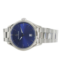 DAVIDOFF SWISS MADE Essential No.1 Quartz Blue Round Dial Men's Watch- 22901
