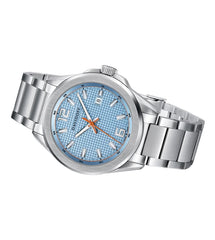 DAVIDOFF SWISS MADE Essential No.3 Quartz Light Blue Round Dial Men's Watch- 23257
